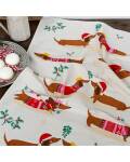 Küchenhandtuch mit Dackel Motiv weihnachtlich