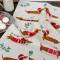 Küchenhandtuch mit Dackel Motiv weihnachtlich