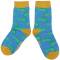 Miss Sparrow: Kinder Socken Bambus Krokodil hellblau 4-6 Jahre