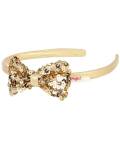 Haarreif mit goldener Schleife Pailletten Souza