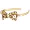 Haarreif mit goldener Schleife Pailletten Souza
