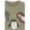 Baby TShirt mit langen Armen und Tier Aufdruck in grün