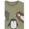 Baby TShirt mit langen Armen und Tier Aufdruck in grün
