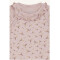 Baby Langarmbody in rosa mit Blümchen zum Wickeln