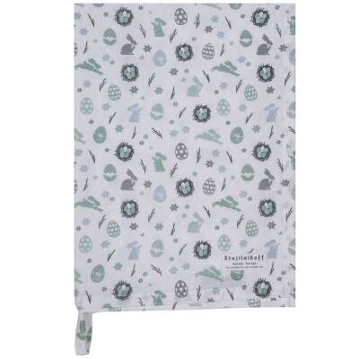 Krasilnikoff: Geschirrtuch Playful Easter grün
