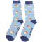 Mr Heron: Bambus Socken Herren Igel Festive blau