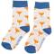 Miss Sparrow: Kinder Socken Bambus Fuchs silber 4-6 Jahre