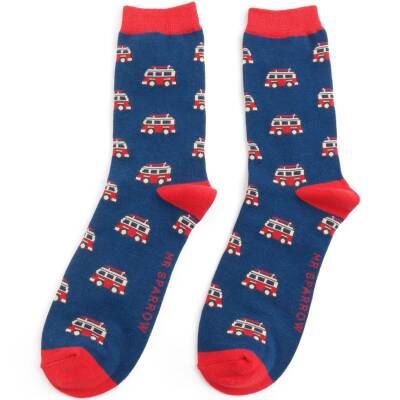Mr Heron: Bambus Socken Herren Camper navy