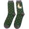 Mr Heron: Bambus Socken Herren Jack Russel green