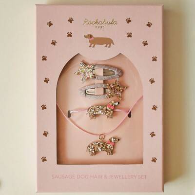 Rockahula: Schmuck und Haarspangen Set Dackel