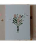 Eulenschnitt: Postkarte Flower Bouquet Aquarell