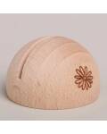 Eulenschnitt: Karten-Ständer Holz halbrund Daisy