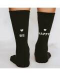 Eulenschnitt: Socken schwarz Be Happy 39-42