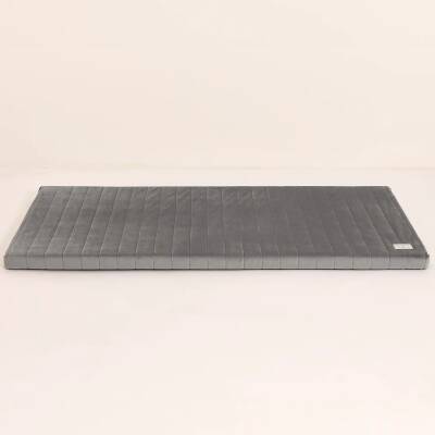 Nobodinoz: Spielmatratze 120x60cm Velvet grau Zanzibar