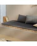 Nobodinoz: Spielmatratze 120x60cm Velvet grau Zanzibar