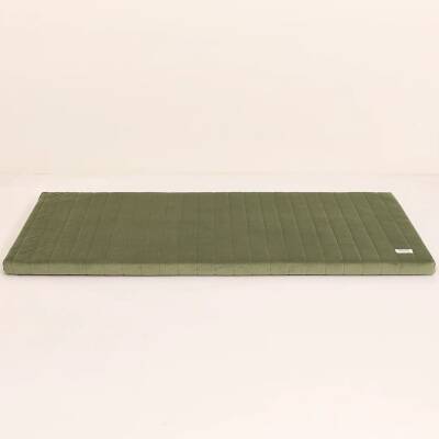 Nobodinoz: Spielmatratze 120x60cm Velvet oliv Zanzibar
