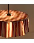 Nobodinoz: Lampenschirm Vibes Stripes Maroon D40cm
