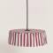 Nobodinoz: Lampenschirm Vibes Stripes Maroon D40cm