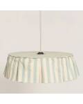 Nobodinoz: Lampenschirm Vibes Stripes Türkis D40cm