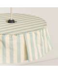 Nobodinoz: Lampenschirm Vibes Stripes Türkis D40cm