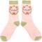Miss Sparrow Bambus Socken Damen Mum rosa