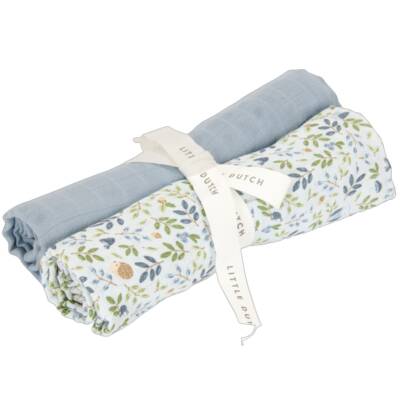 Little Dutch: Musselintuch 70x70cm 2erSet Forest Adventure