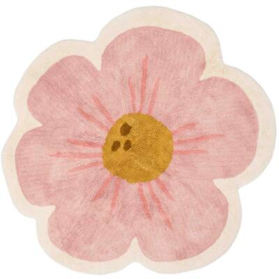 Little Dutch: Teppich Blume rosa 110cm