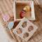 Steckspiel aus Holz mit vier Holzformen Feengarten rosa von Little Dutch