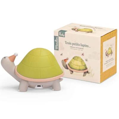 Moulin Roty: Nachtlicht Schildkröte mit USB-Anschluss