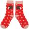 Miss Sparrow: Kinder Socken Bambus Igel rot