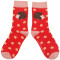 Miss Sparrow: Kinder Socken Bambus Igel rot 2-3 J.