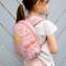 Lässig: rosa Kindergartenrucksack Motiv Sonne mit Brustgurt