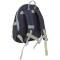 Lässig: Rucksack in blau mit Aufdruck Happy und Wolke