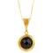 Halskette vergoldet mit Onyx The Craftshop