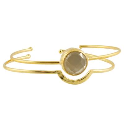 Armspangen im Set vergoldet Chalcedon Craftshop