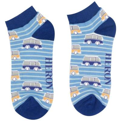 Mr Heron: Bambus Sneaker Socken Herren Camper denim