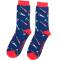 Mr Heron: Bambus Socken Herren Werkzeuge blau