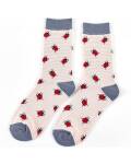 Miss Sparrow: Bambus Socken Damen Marienkäfer rosa