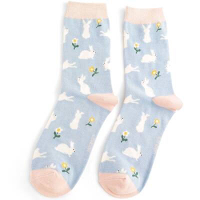 Miss Sparrow: Bambus Socken Damen Bunnies&Daisies