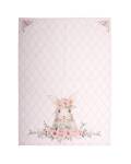 Clayre&Eef:  Geschirrtuch Hase rosa Baumwolle 50x70