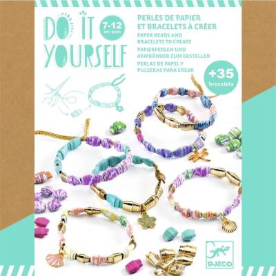 Djeco: DIY Armbänder mit Papierperlen gold ab 7+
