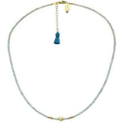 Fineline: Halskette Wanda Amazonit-Herz 40cm