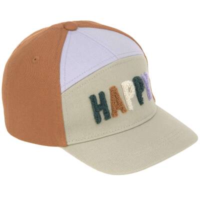 Lässig: Base Cap Kinder Happy light Khaki/Caramel 1-2 Jahre