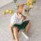 Lässig: Base Cap Kinder Happy light Khaki/Caramel 1-2 Jahre