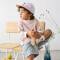 Lässig: Skater Cap Kinder Cherry lila/peach 2-6 Jahre