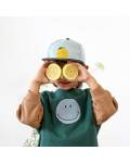 Lässig: Skater Cap Kinder Lemon light blue-darkgreen 2-6 Jahre