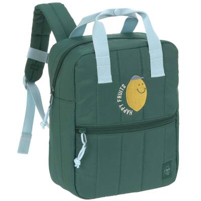 Lässig: Kinderrucksack Little Gang Lemon dunkelgrün