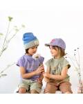 Lässig: Mütze Beanie Little Gang GOTS blau- khaki