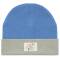 Lässig: Mütze Beanie Little Gang GOTS blau- khaki
