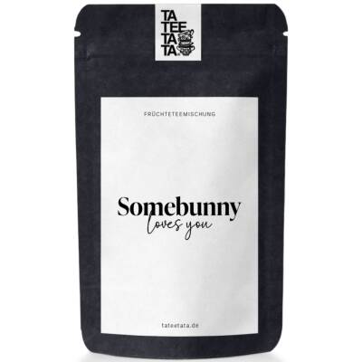 Tateetata: Früchtetee 15g Somebunny loves you B&W